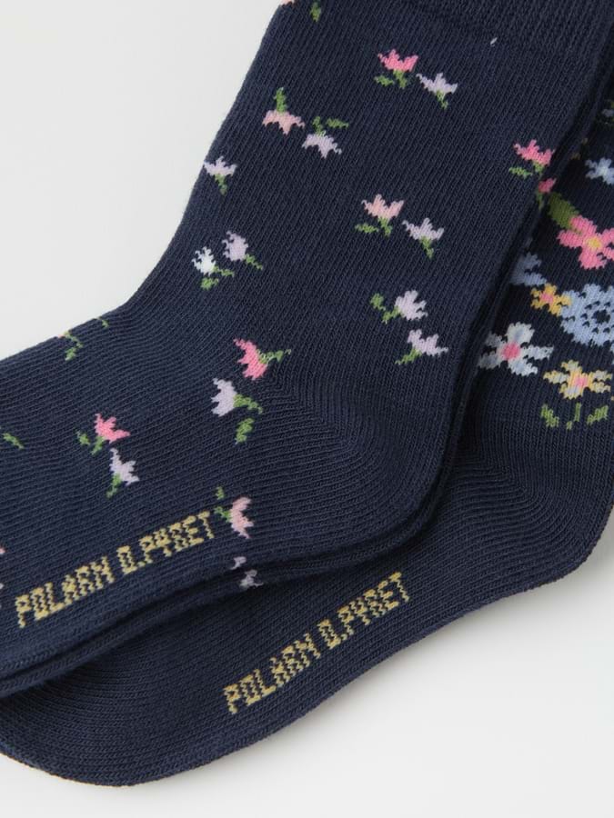 2-pakning sokker mønstrede