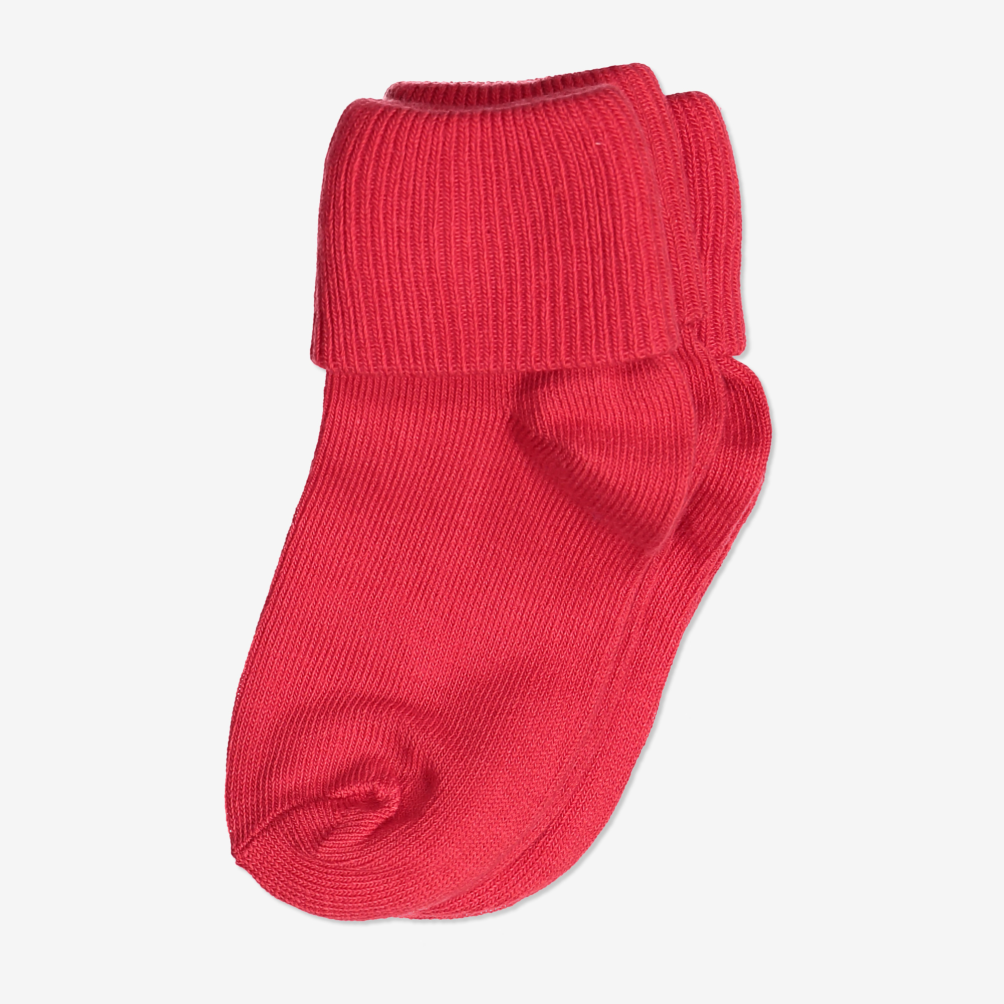 Bilde av 2-pakning Ensfargede Sokker Baby Rød