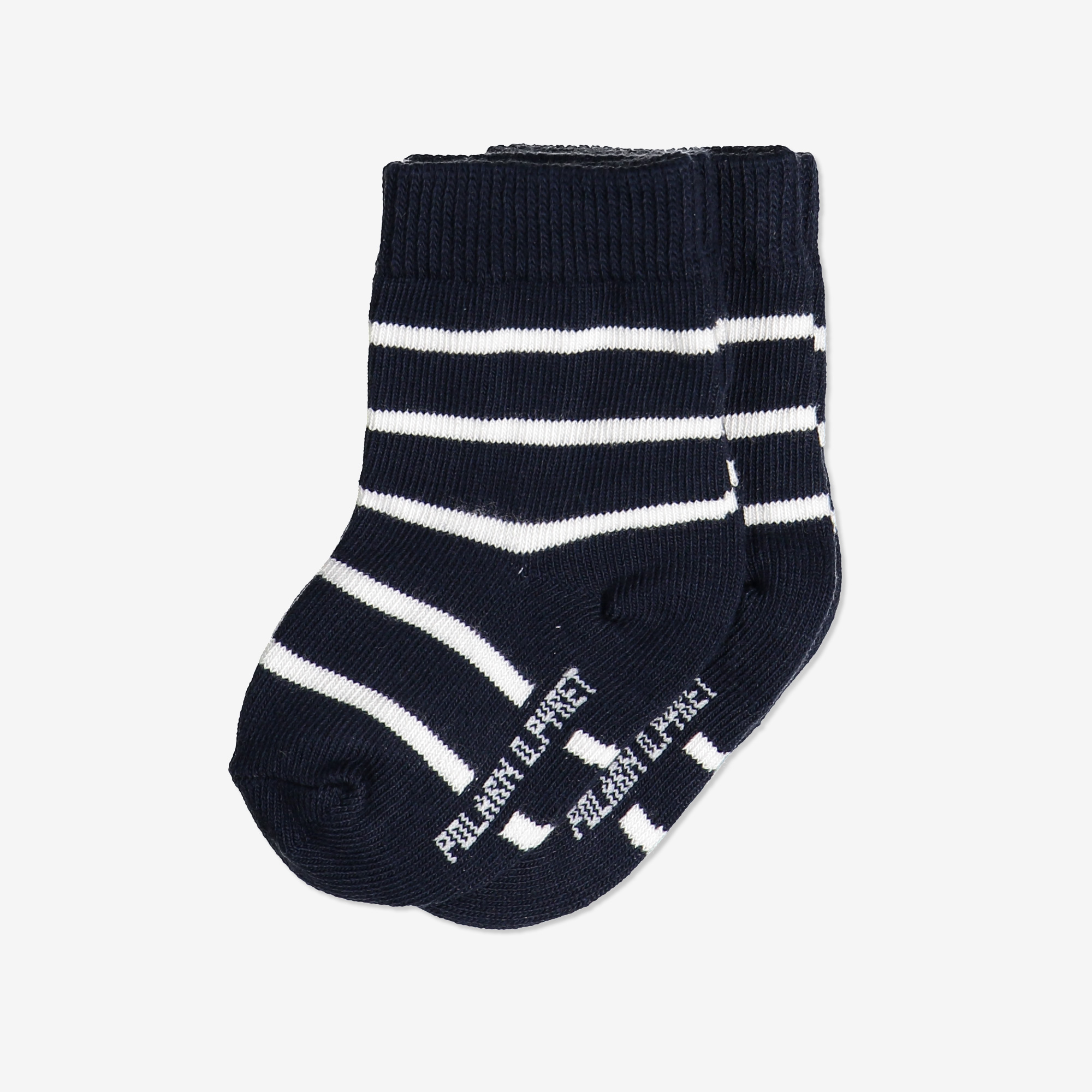 2-pakning stripete sokker nyfødt - barneklaer - undertoy - sokker