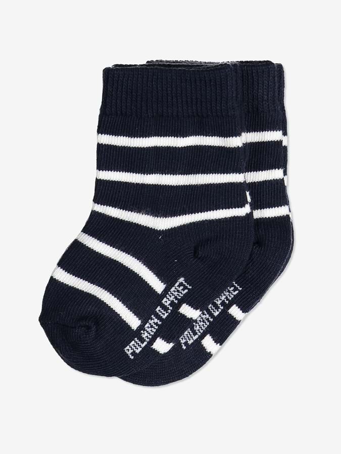 2-pakning stripete sokker nyfødt