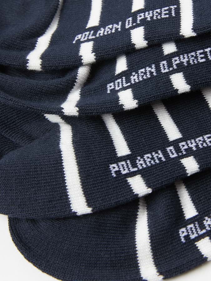 2-pakning stripete sokker