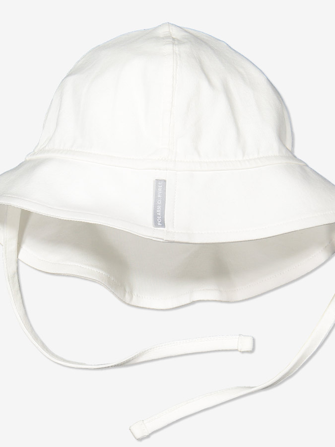 Solhatt med knytebånd baby