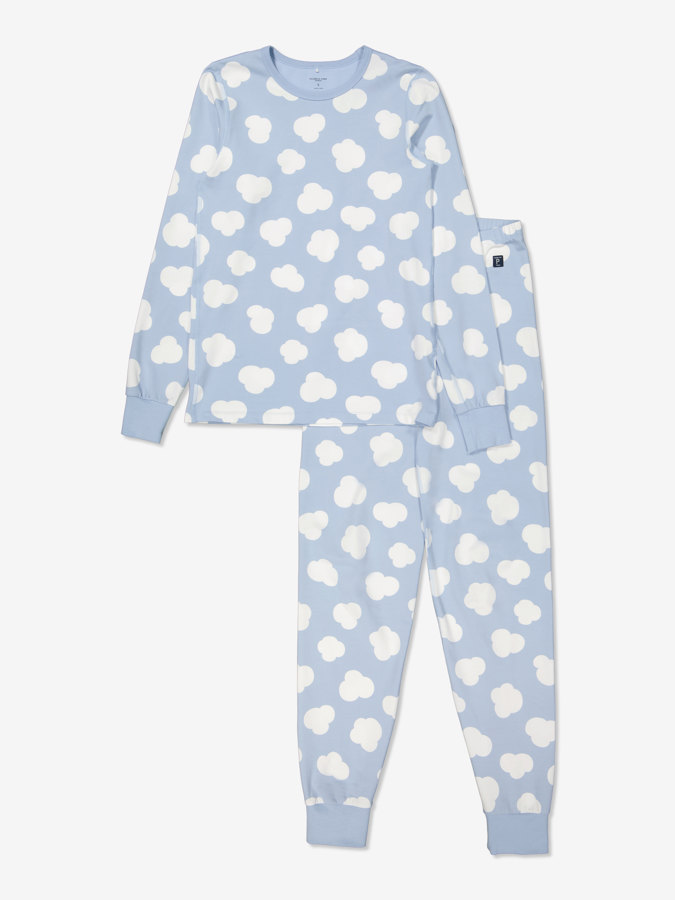 Todelt pyjamas med skytrykk, voksen