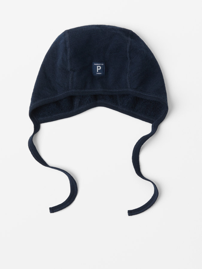 Hjelmlue ullfrotté i merino Hjelmlue ullfrotté i merino