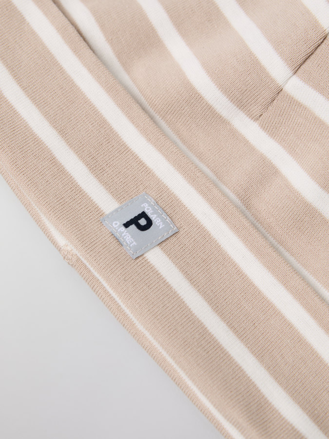 Lue med ører stripet Lue med ører stripet