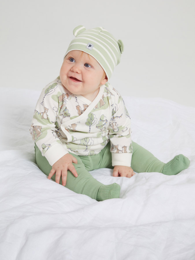 Bukse med nedbrettbare vrangborder Bukse med nedbrettbare vrangborder