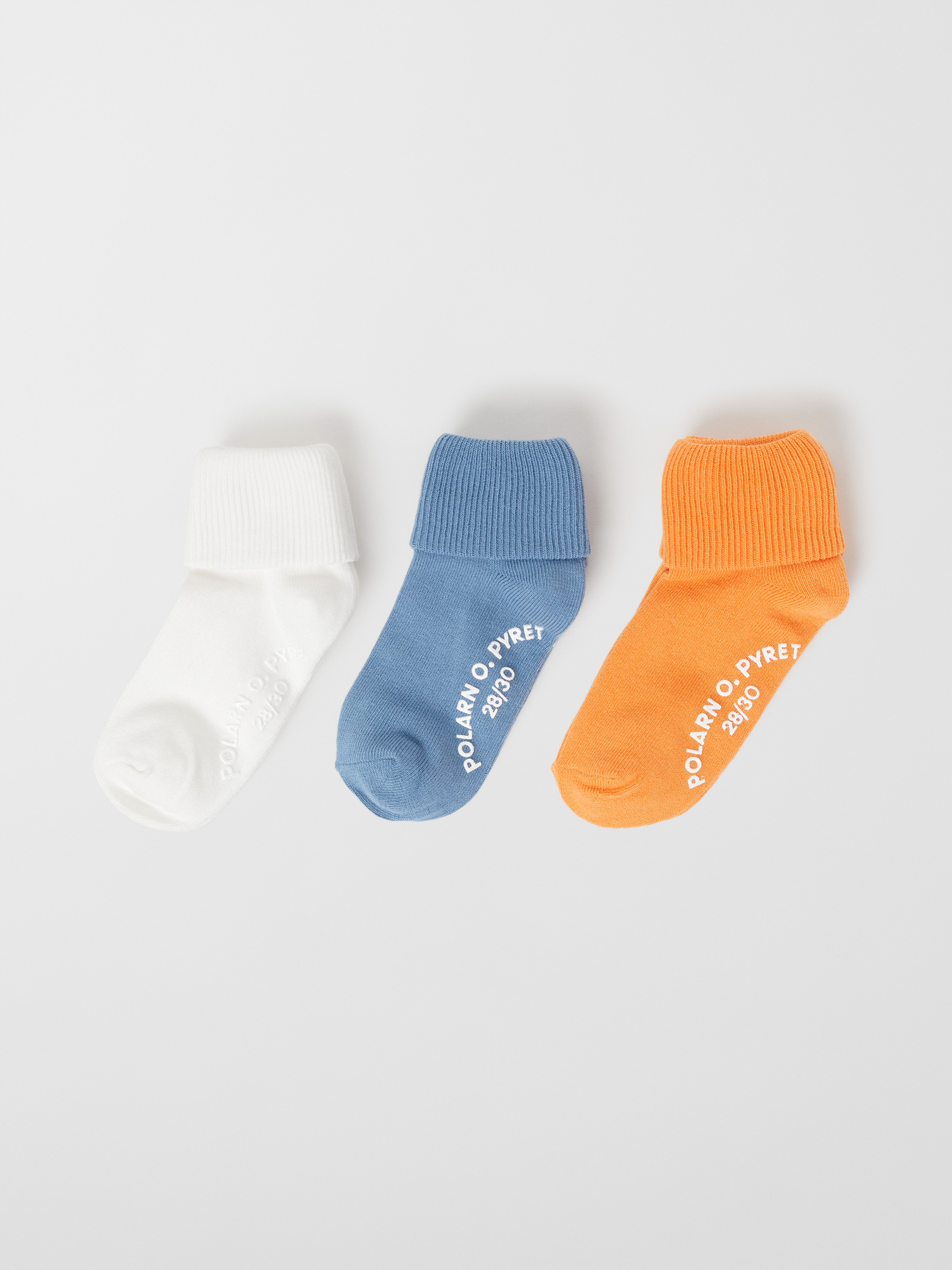 3-pakning sklisikre sokker ensfargede - barneklaer - undertoy - sokker