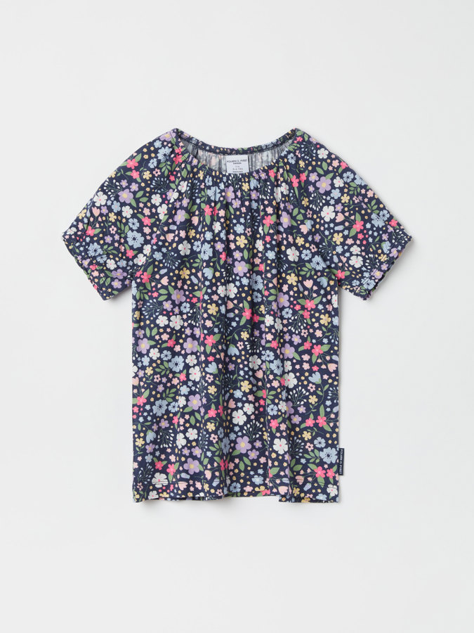 Kortermet topp blomstret