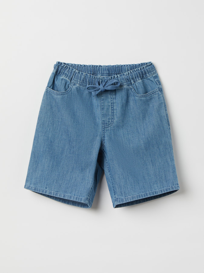 Jeansshorts ensfarget