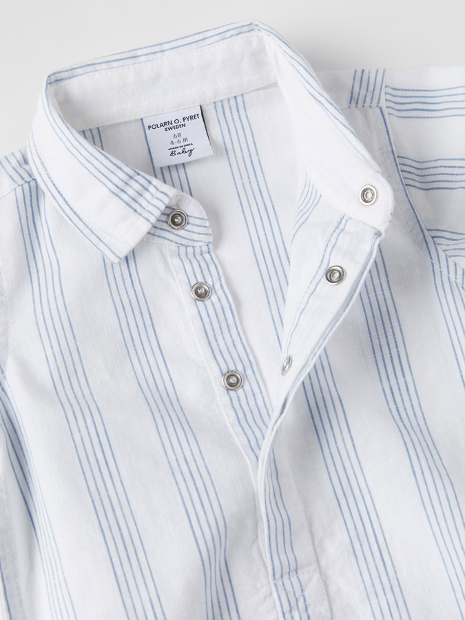 Kortermet skjortebody stripet Kortermet skjortebody stripet