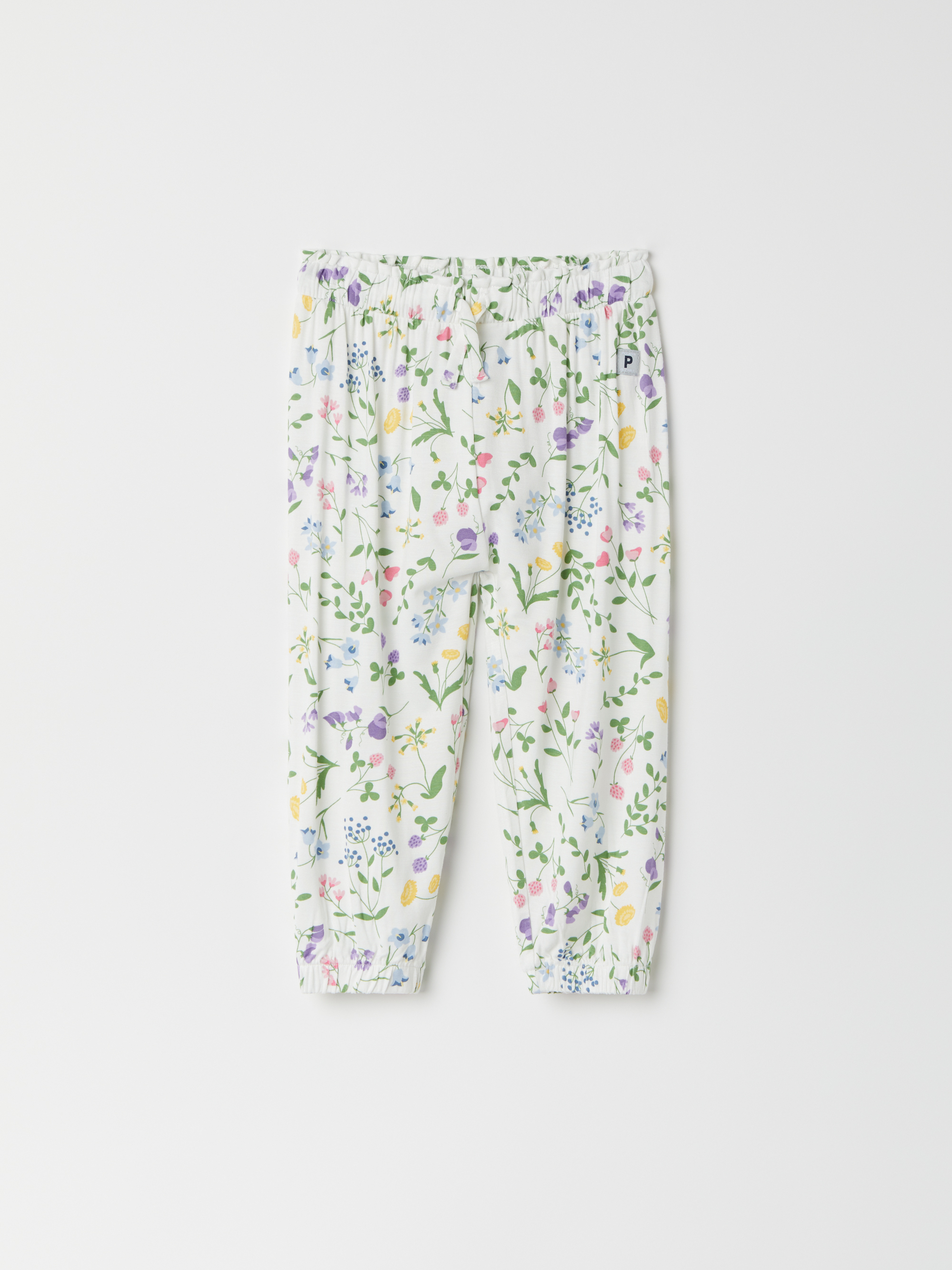 Bukse med lommer blomster barneklaer