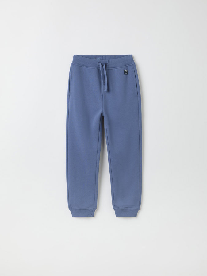 Joggebukse med lommer ensfarget