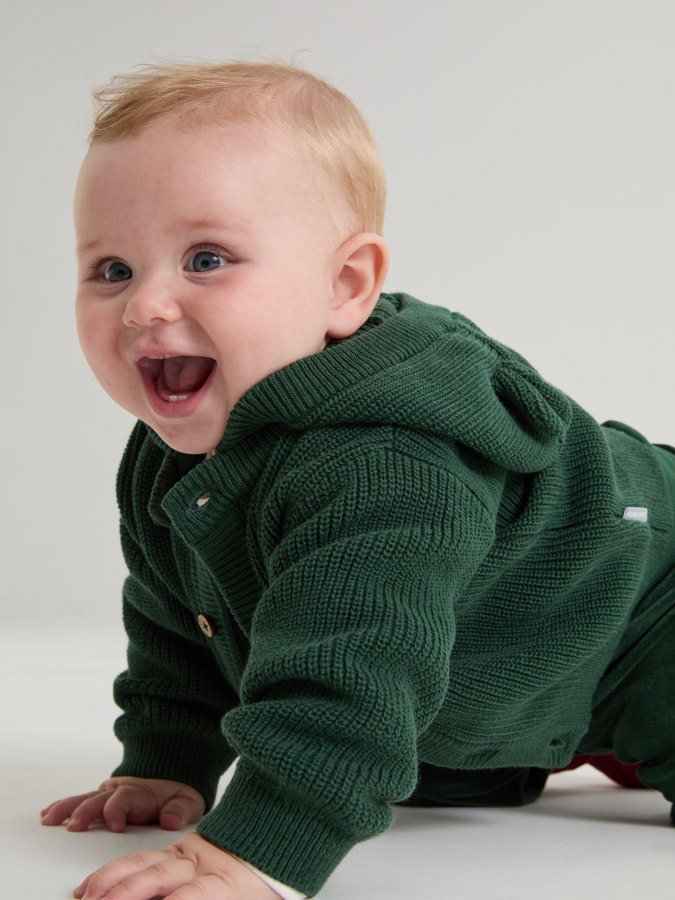 Ribbestrikket cardigan Ribbestrikket cardigan