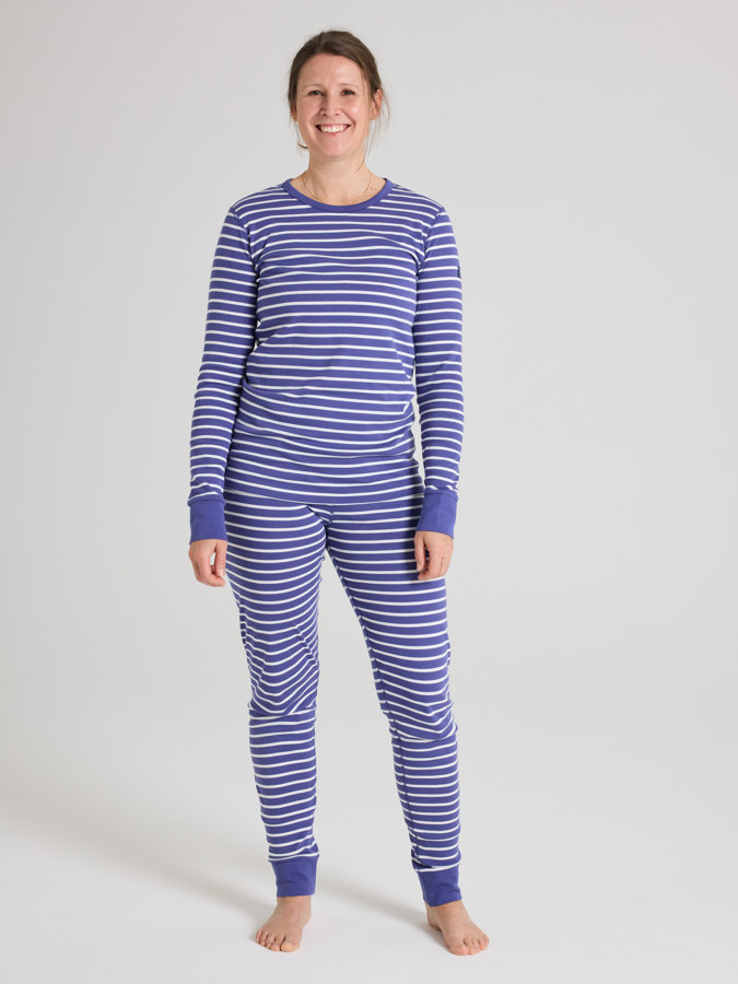 Voksensett med bukse og overdel stripet Voksensett med bukse og overdel stripet