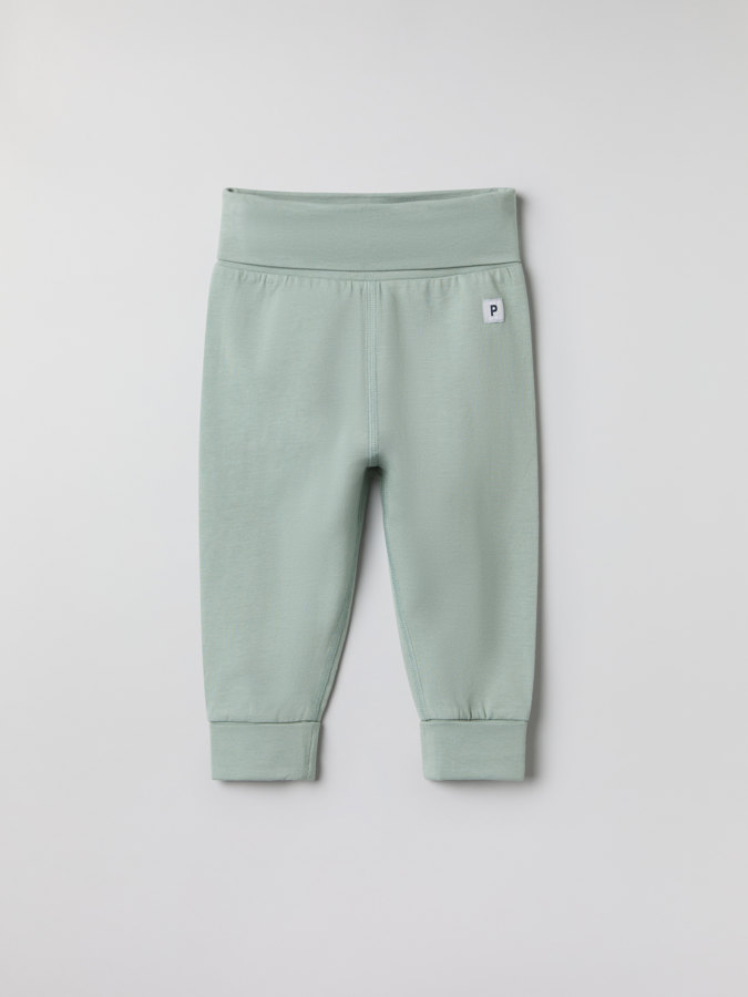 Bukse med nedbrettbare vrangborder Bukse med nedbrettbare vrangborder