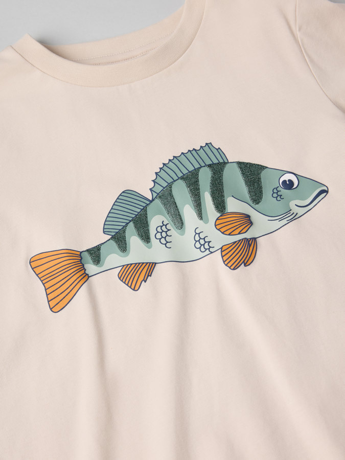 Langermet T-skjorte fisk