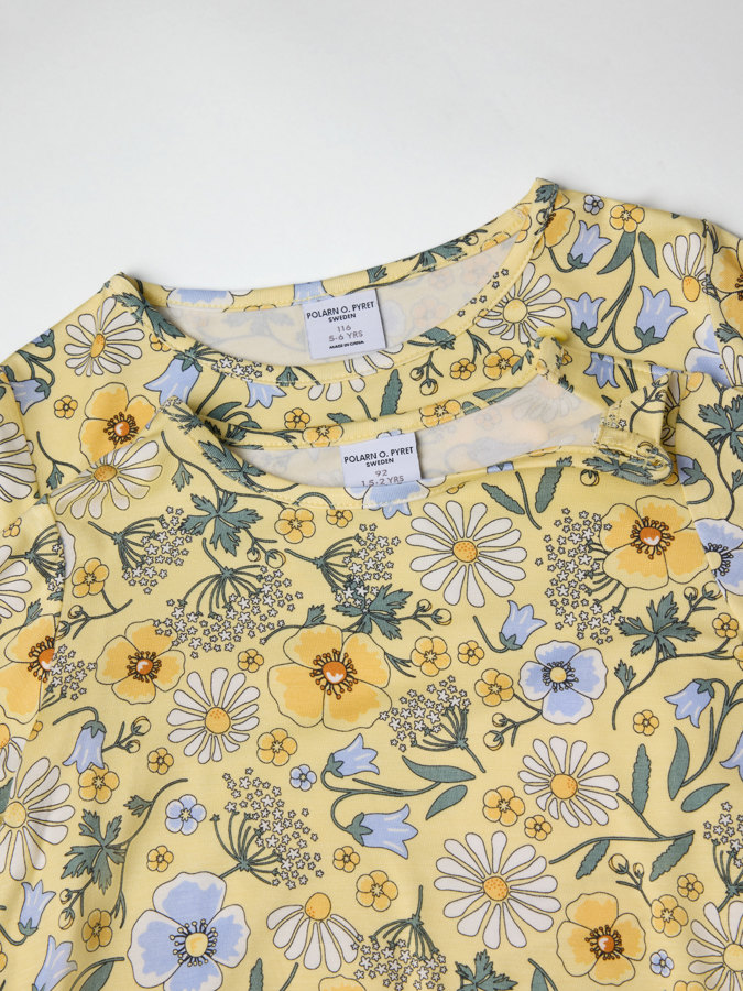 Langermet topp blomster