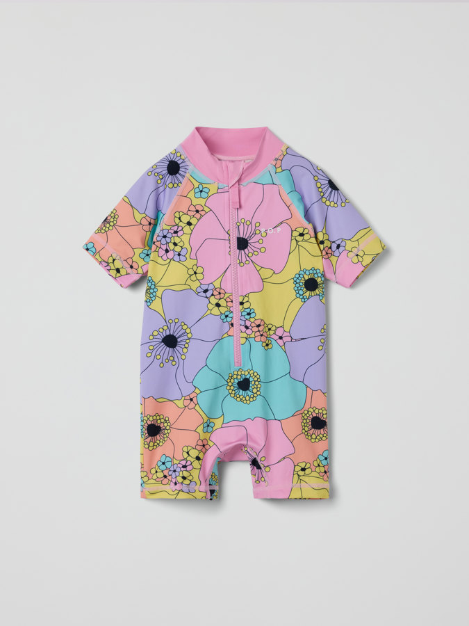 Kortermet UV-dress blomstret