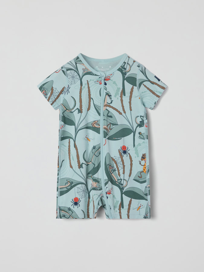 Kortermet hel pyjamas øgler