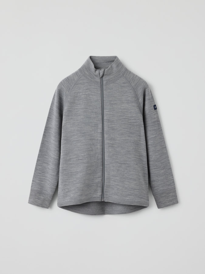 Jakke ullfrotté merino Jakke ullfrotté merino
