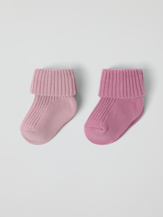 2-pakning baby sokker