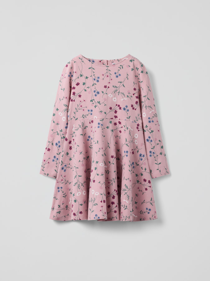 Snurrekjole blomstret