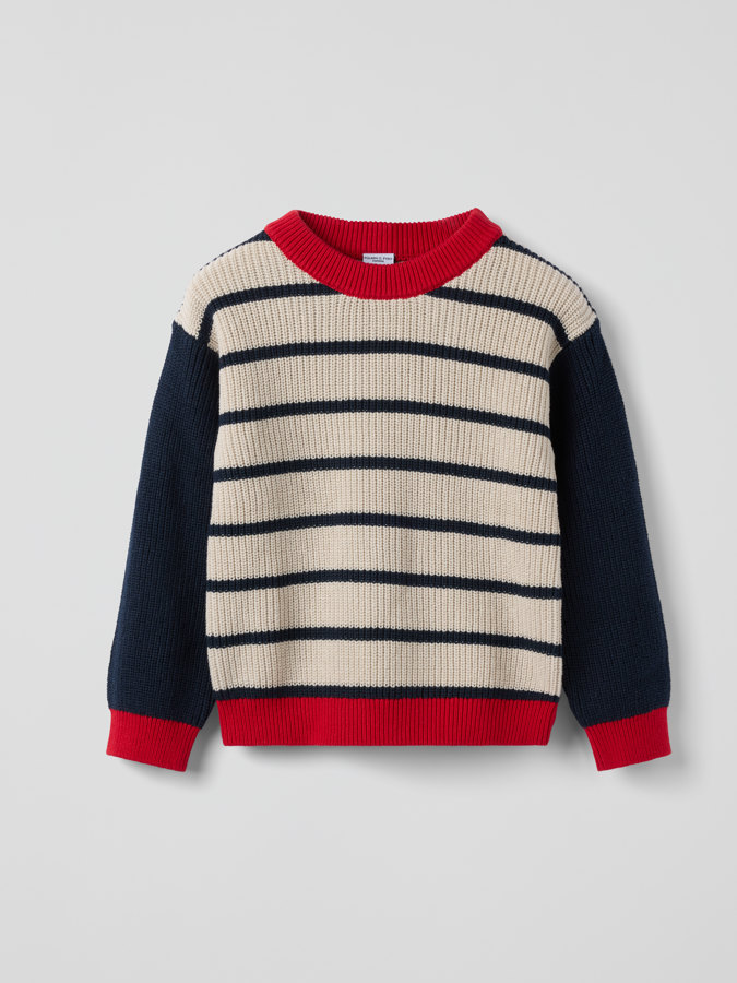Strikket sweatshirt