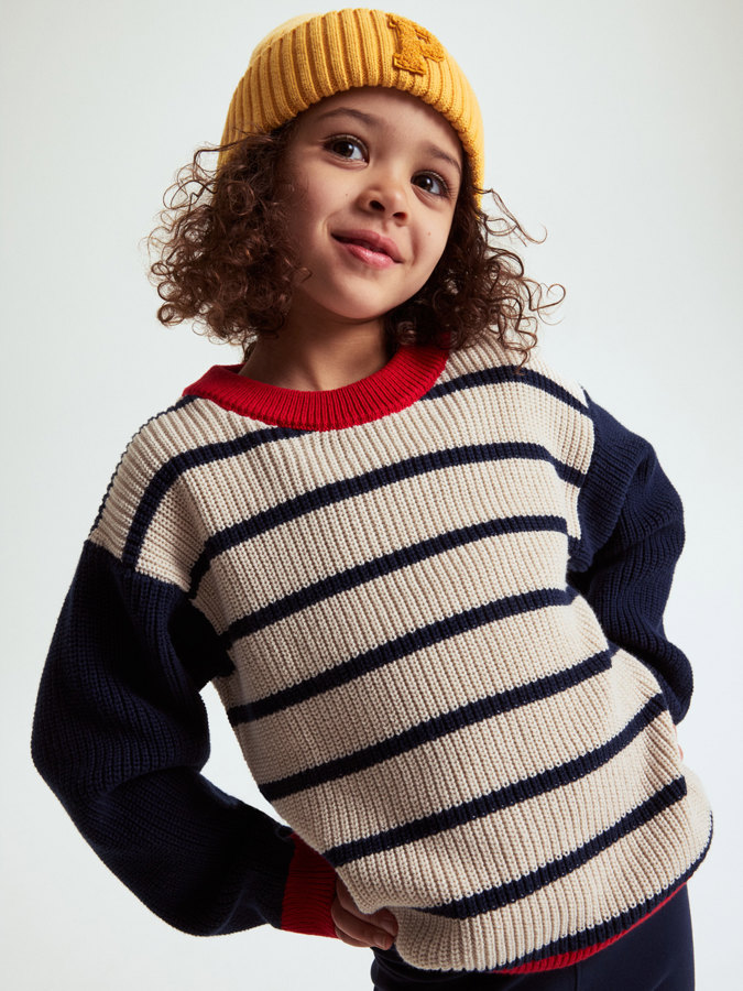 Strikket sweatshirt