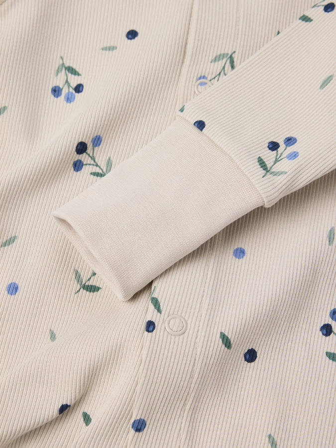Pyjamasoverall blåbær