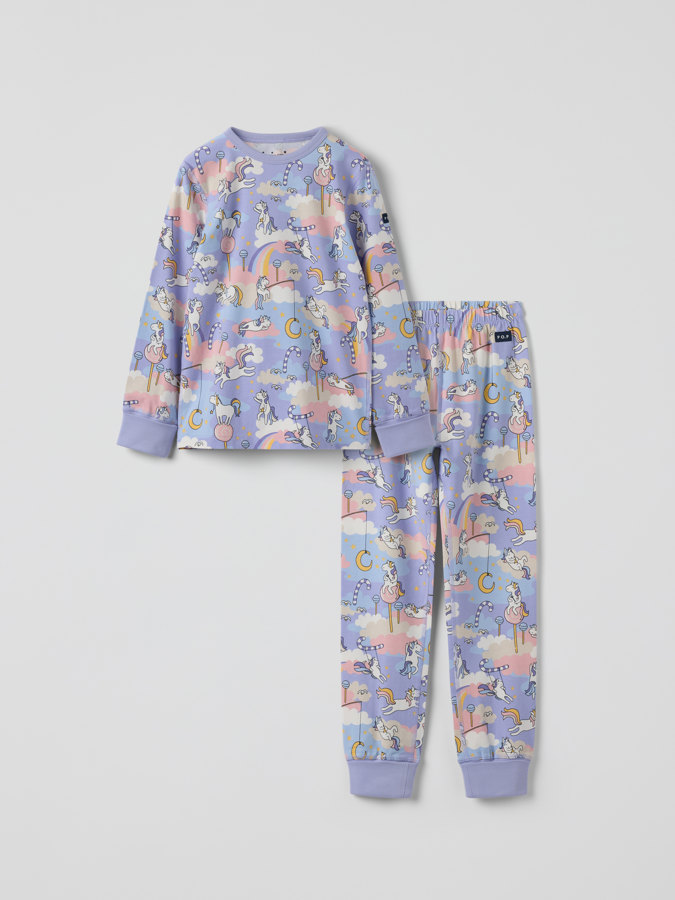 Pyjamas med enhjørninger