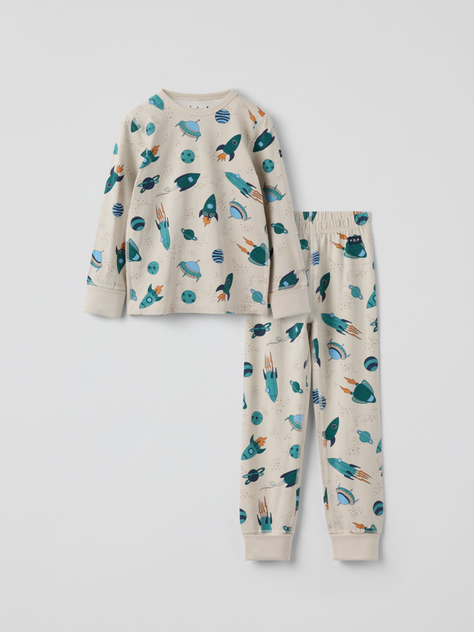 Todelt pyjamas romskip