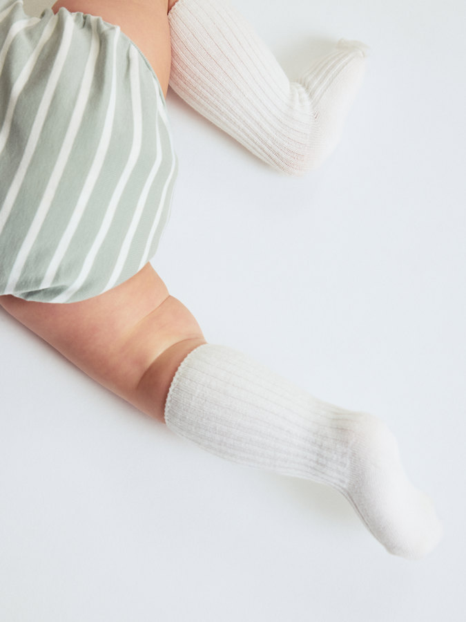 2-pakning baby sokker