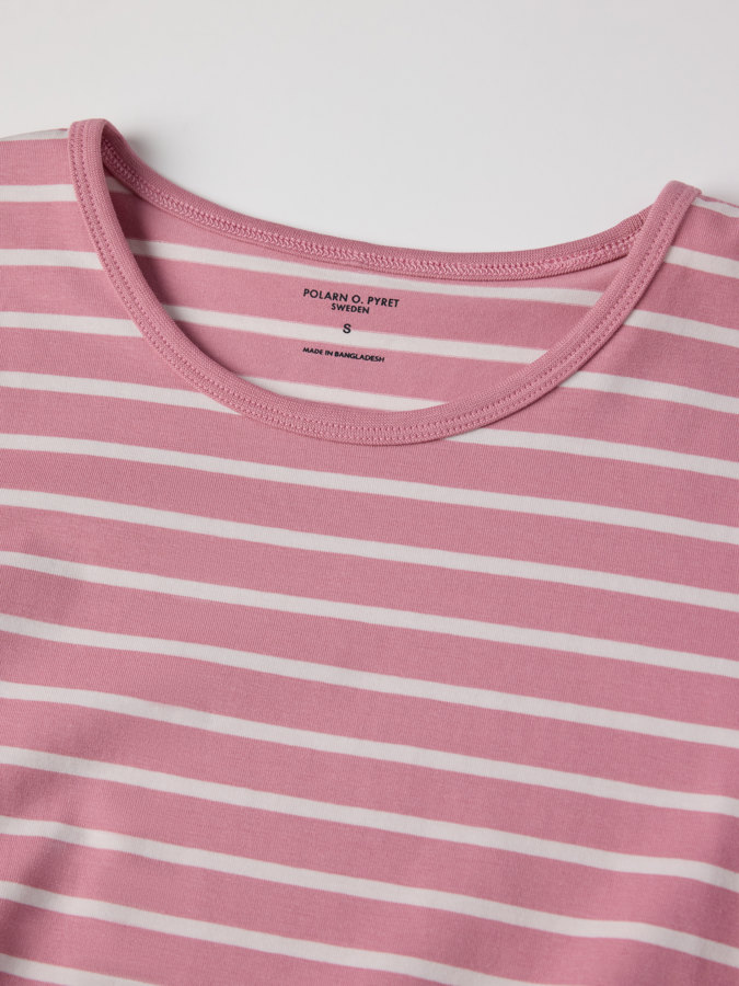 Kortermet voksen nattkjole stripet Kortermet voksen nattkjole stripet