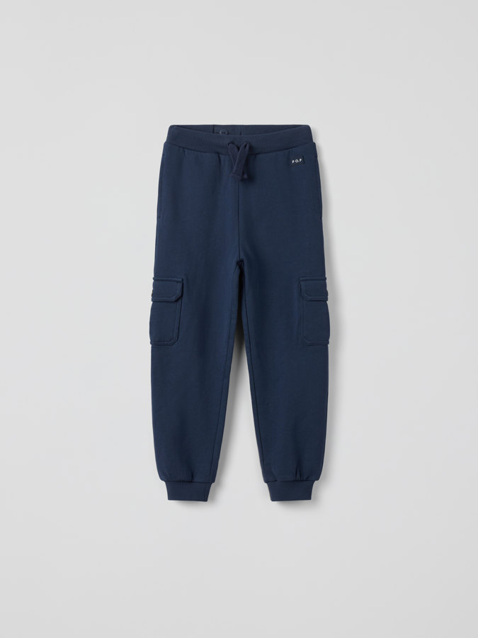 Joggebukse med cargolommer