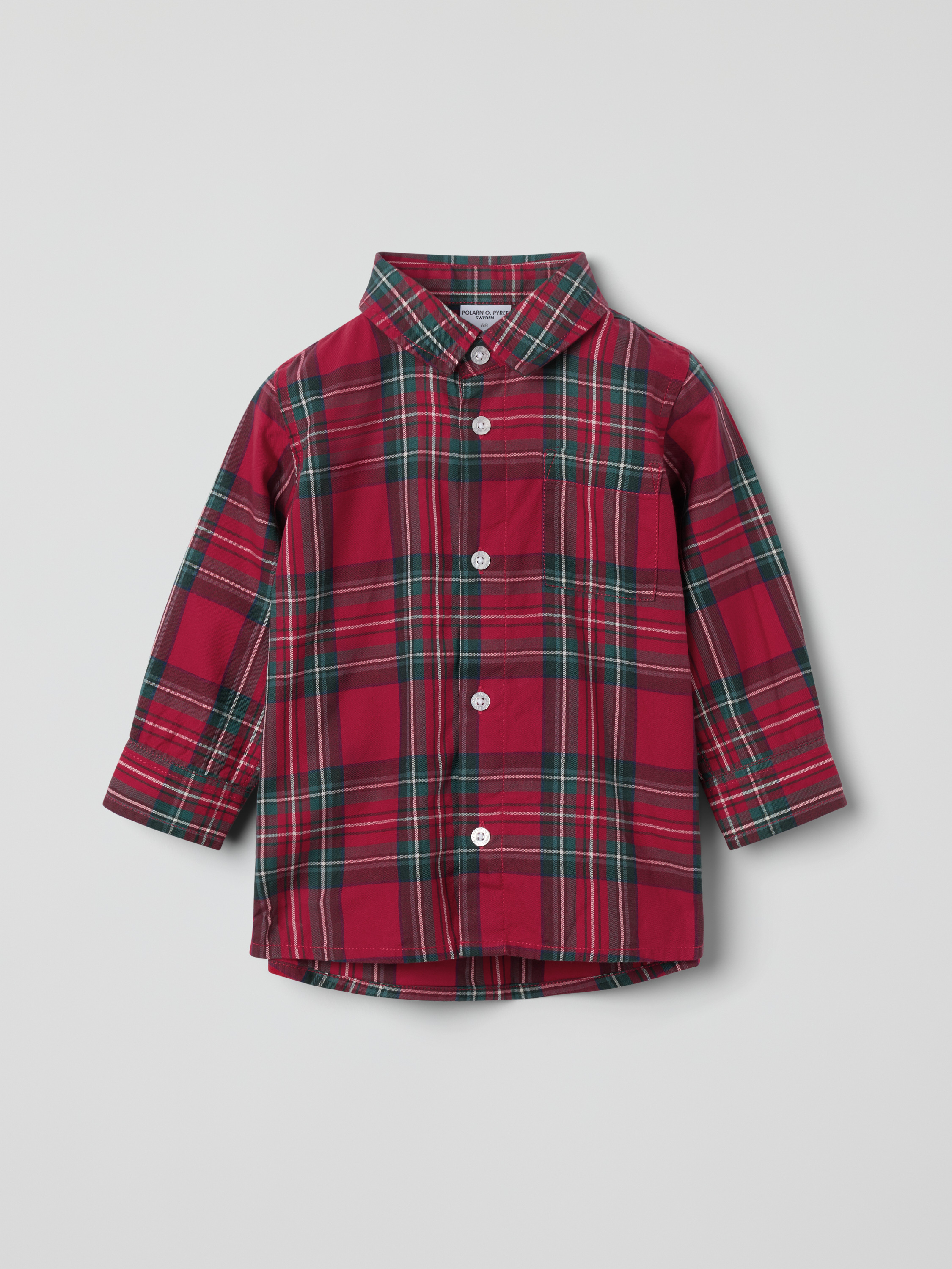 Skjorte rutet baby - Rød