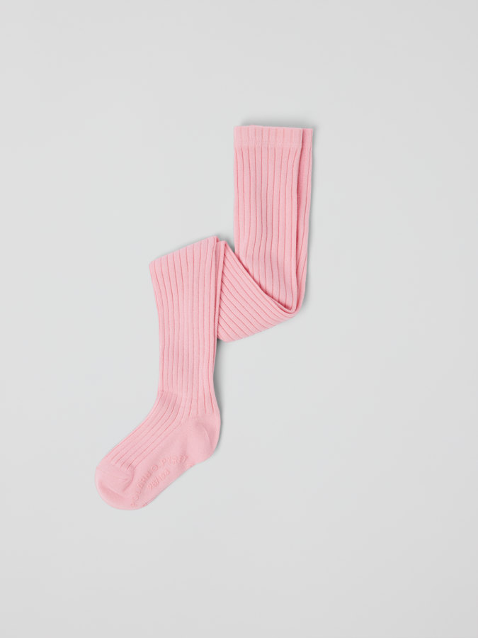 Ribbestrikket strømpebukse