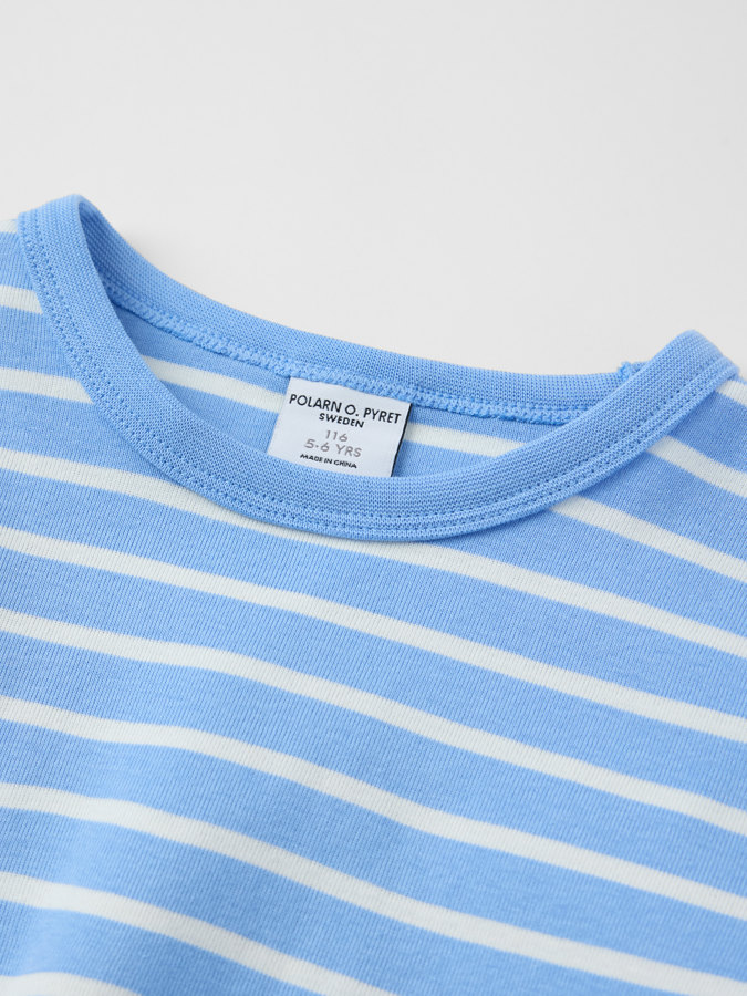 Langermet t-skjorte stripet