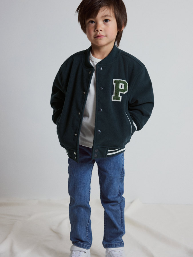 Vindtett fleecejakke