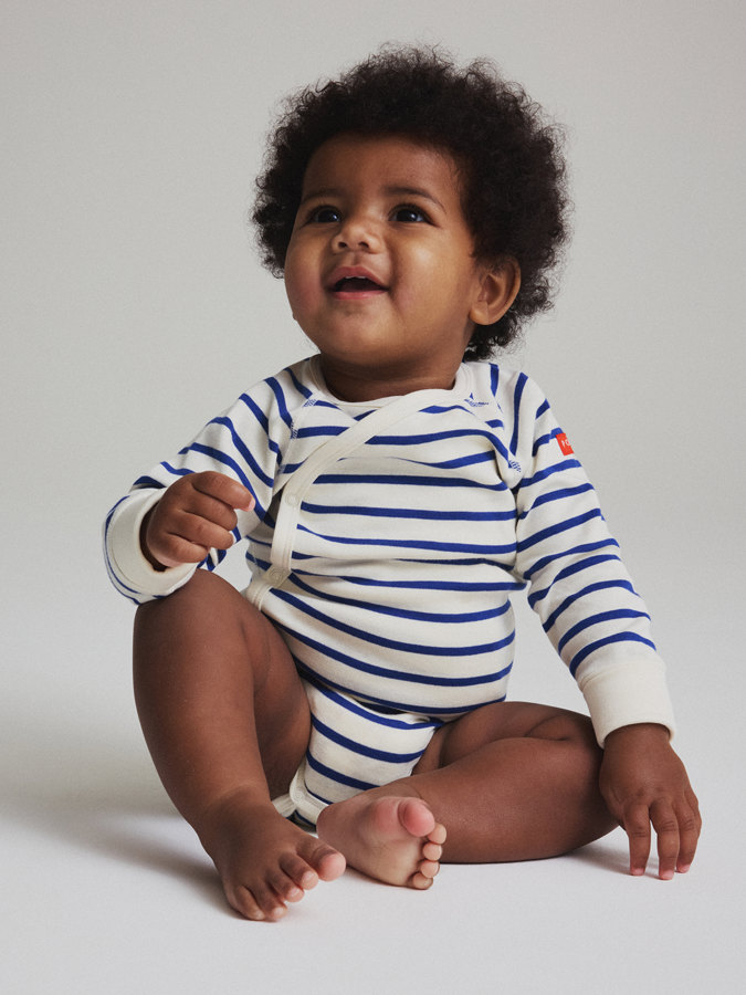 Forlengbar omslagsbody stripete Forlengbar omslagsbody stripete