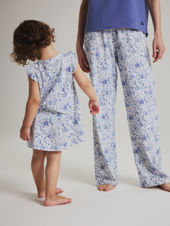 Pyjamas blomstrete voksen Pyjamas blomstrete voksen