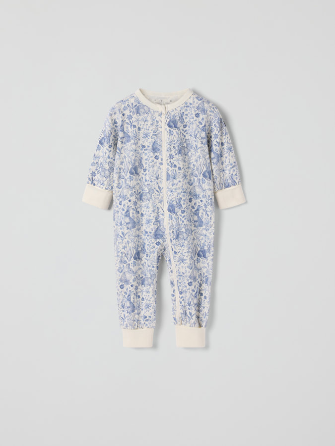 Pyjamasdress blomster