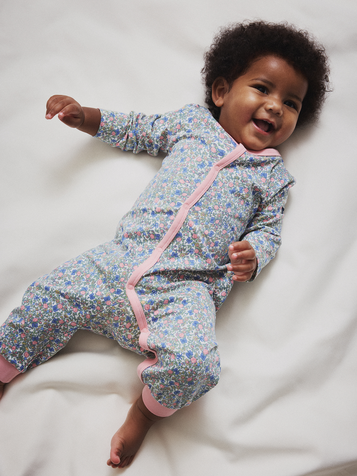 Pyjamasdress blomster
