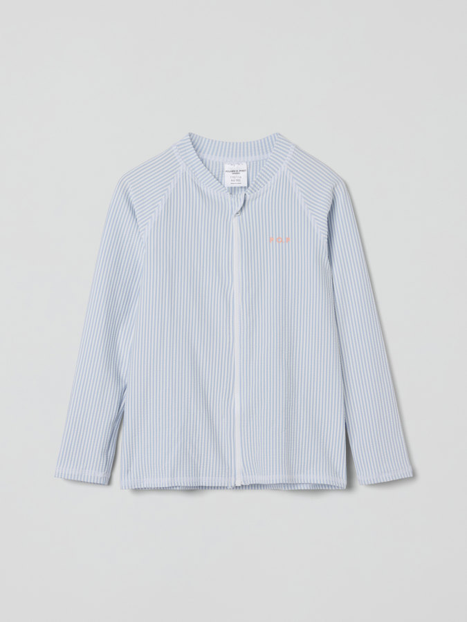 UV-genser med glidelås stripete UV-genser med glidelås stripete