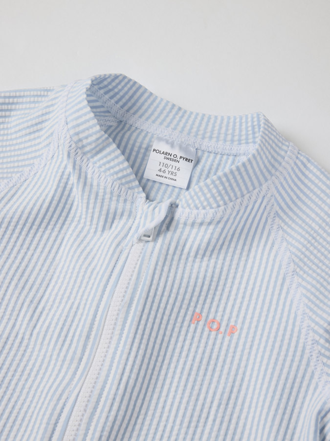 UV-genser med glidelås stripete