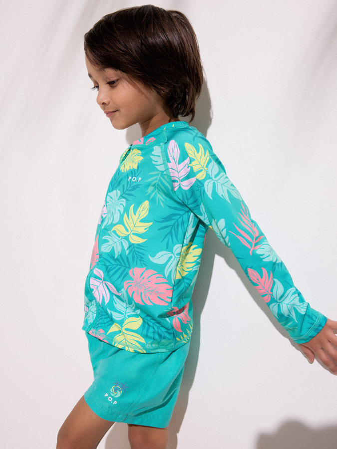 UV-genser med glidelås palmblad UV-genser med glidelås palmblad