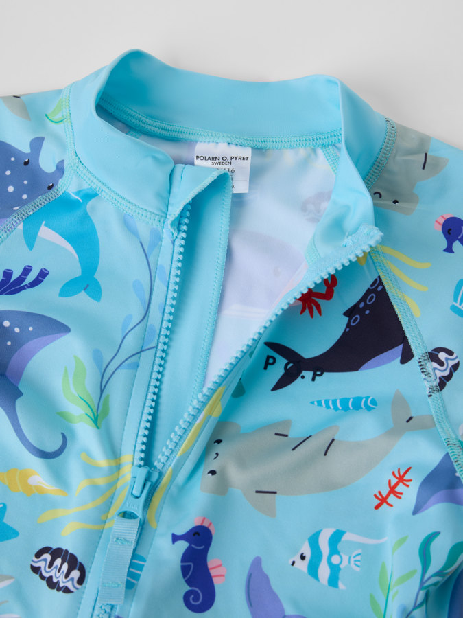 Kortermet UV-drakt sjødyr