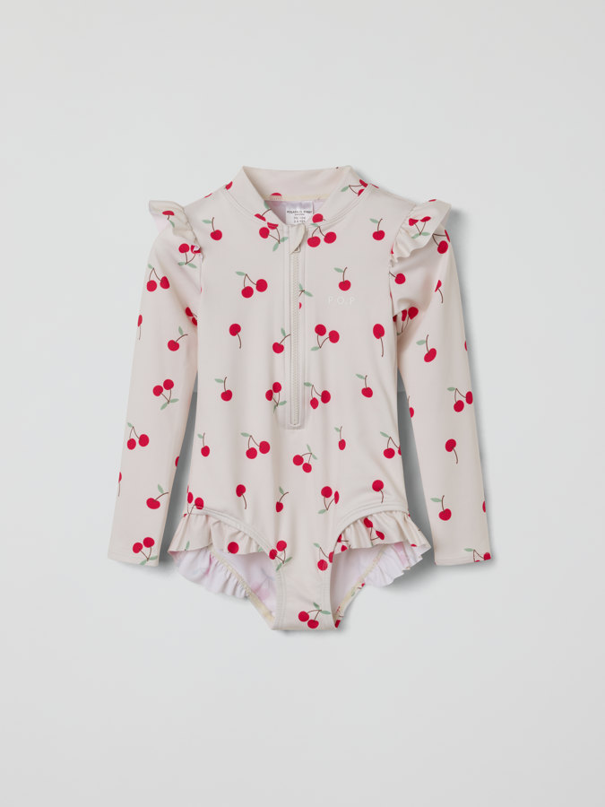 Langermet badedrakt kirsebær Langermet badedrakt kirsebær