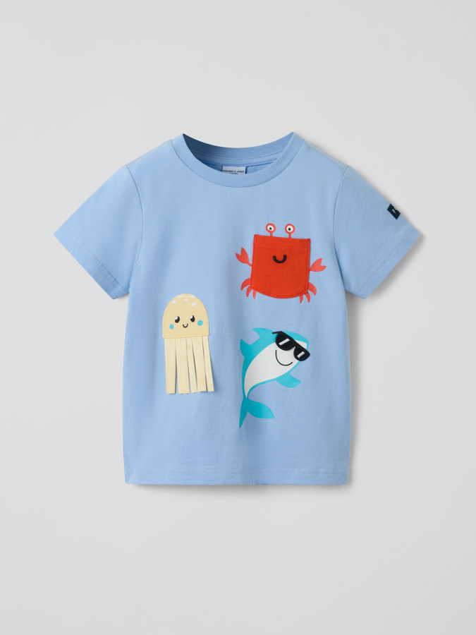 T-skjorte krabbe T-skjorte krabbe