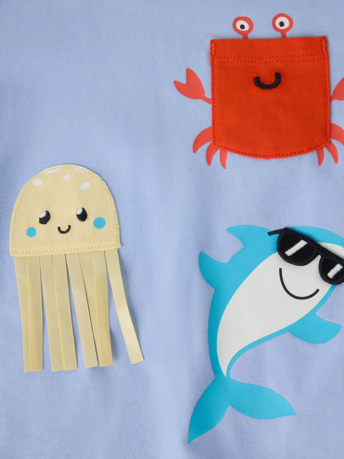 T-skjorte krabbe T-skjorte krabbe