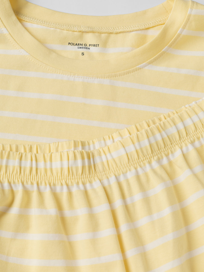 Kortermet pysjamas stripete voksen Kortermet pysjamas stripete voksen